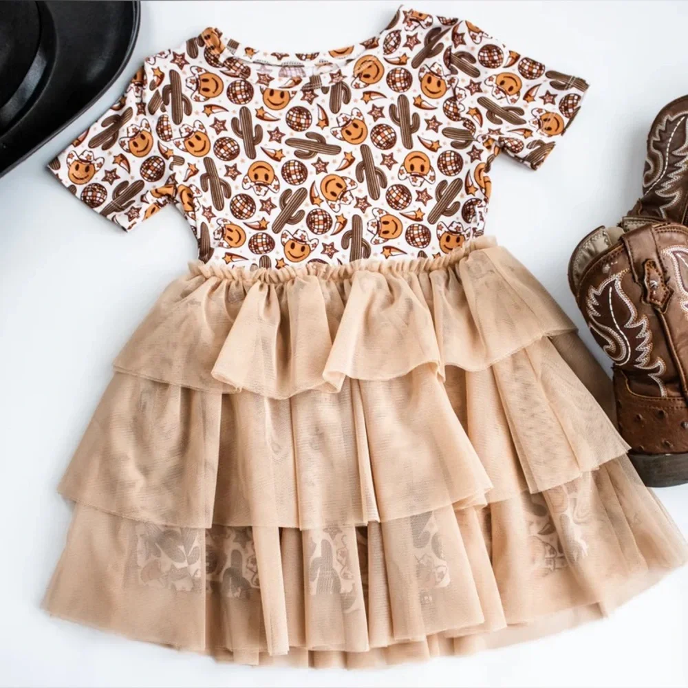 Dream Big Little Co Bamboo Western Dreamzzz Tutu Dress size 7/8